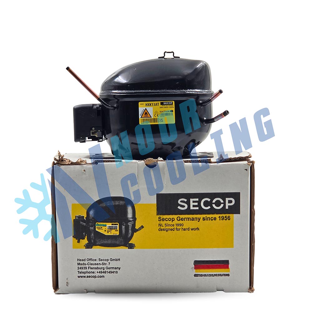 کمپرسور سکاپ SECOP مدل HXK13AT ظرفیت ۱/۴+ اسب بخار گاز R600a
